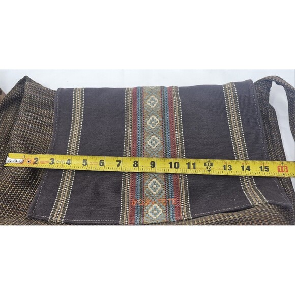 Turkish kilim Saddlebag Boho Hippie Woven Crossbody Textile Bag Purse Market Bag - Picture 11 of 14